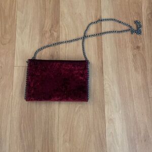 Velvet red purse